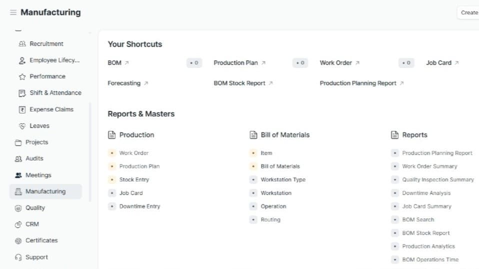 Manufacturing Control Panel
